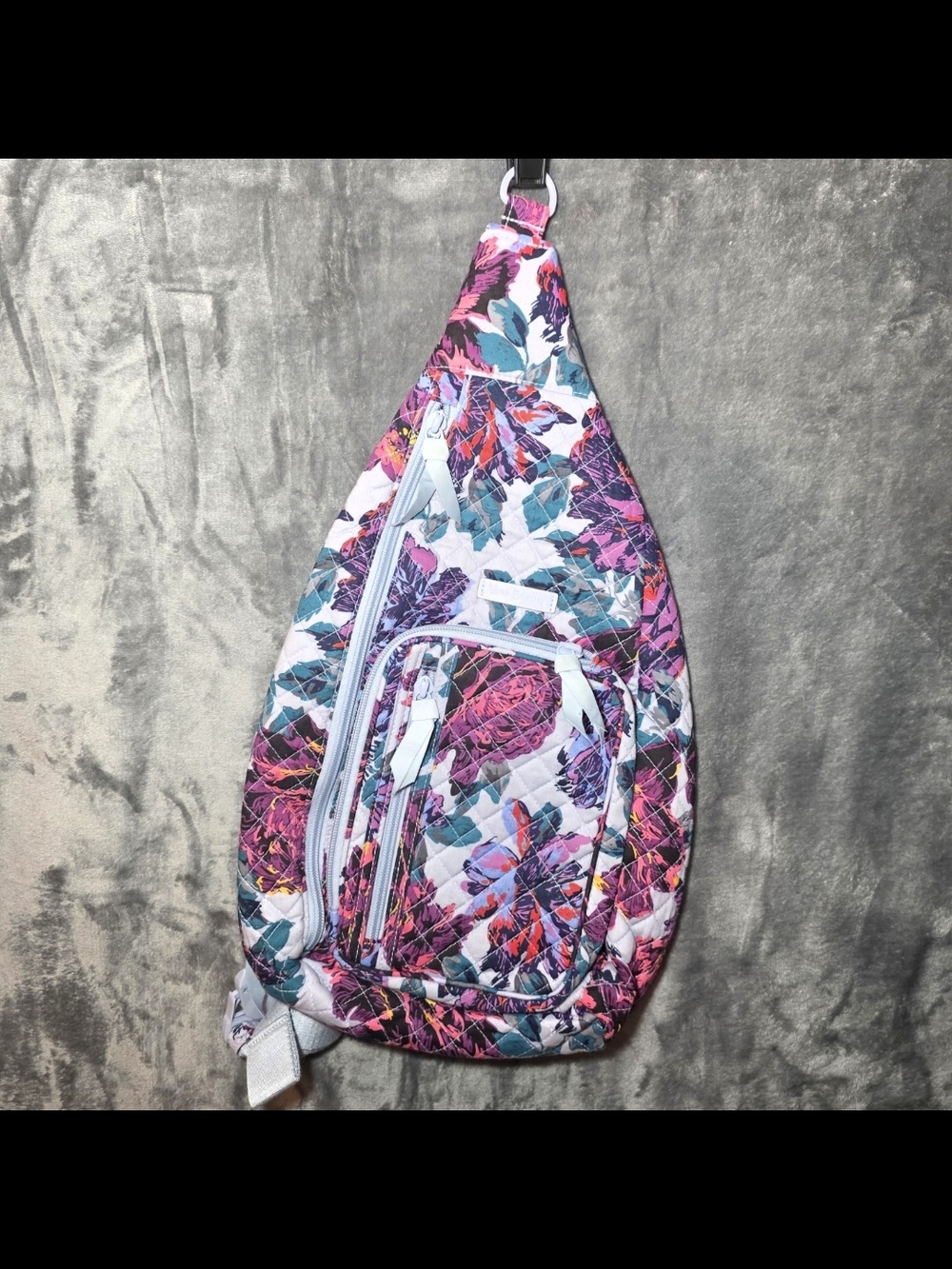 Vera Bradley Sling Backpack "Neon Blooms" 